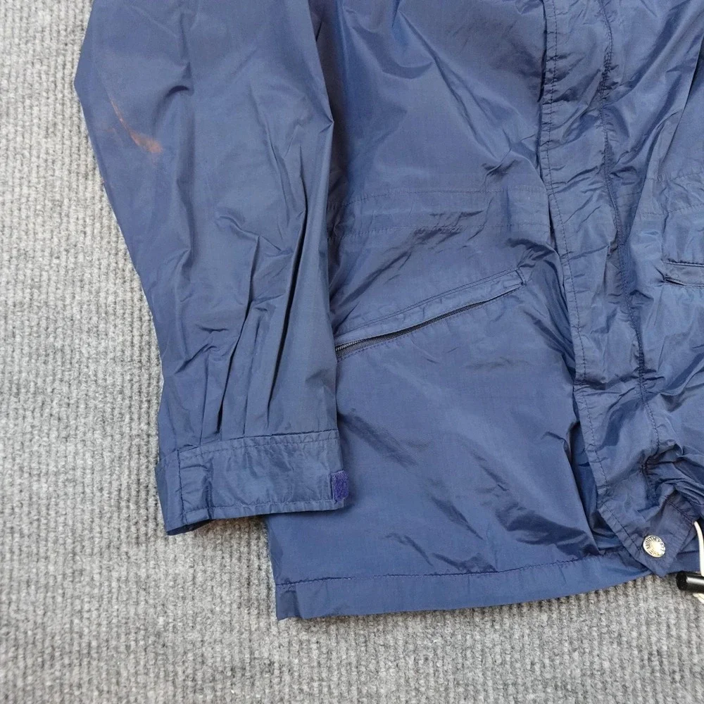 Vintage The North Face Goretex Jacket Mens Medium Blue Made USA Rain Shell